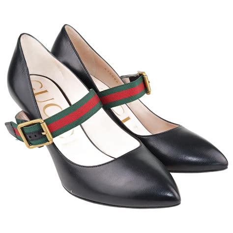 gucci leather platform mary jane pumps|gucci sylvie leather pumps.